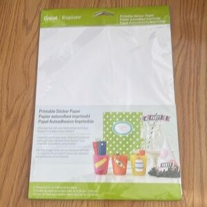 Cricut explore printable sticker paper